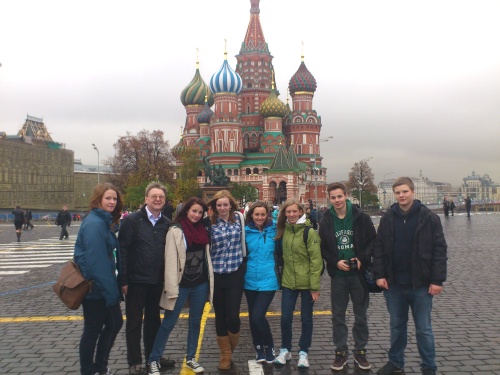 Das Space-Olympic-Team 2012 vor der Basilius-Kathedrale